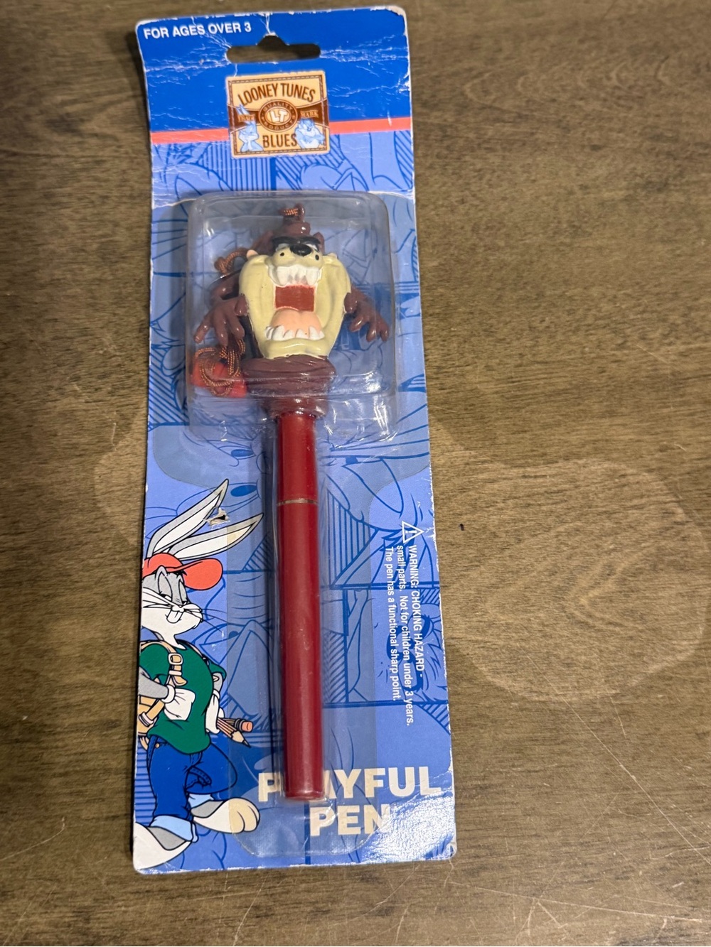 Vtg 1997 Looney Tunes Blues TAZ FIGURE Pen by Warner Bros Brand NEW!